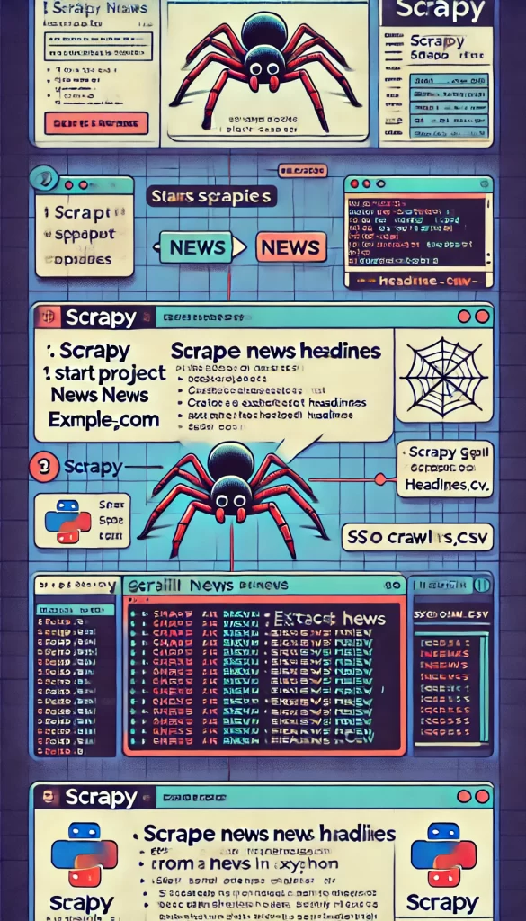 جمع‌آوری عناوین اخبار از یک وب‌سایت با Scrapy